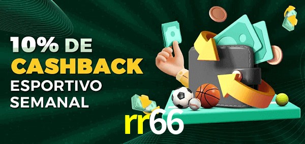 10% de bônus de cashback na rr66