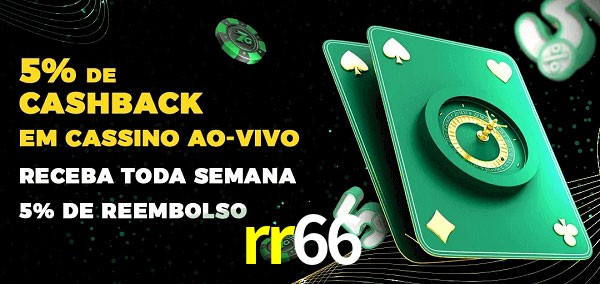 Promoções do cassino ao Vivo rr66